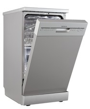 Geschirrspüler Spülmaschine freistehend oder unterbaufähig 45 cm Silber Respekta