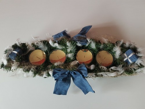Künstliches adventsgesteck - künstliches, /
