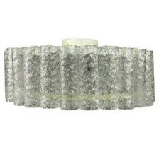 XL 60er 70er Jahre Kronleuchter Chandelier Doria Brass Glas Space Age Design 60s