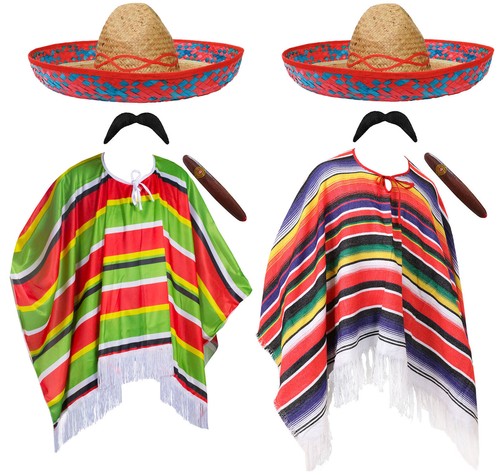 Mexikanischer poncho sombrero - mexikanischer,