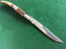 J.J.MARTINEZ SANTA CRUZ altes Taschen,- Klappmesser Hirschhorn Jagdmesser INOX