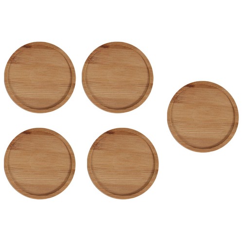 Bamboo flowerpot base tray - bamboo,