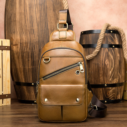 Herren leder brusttasche - herren,