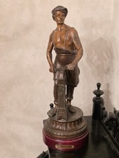 Bronze Statuette Scherenschleifer le Remoulier H:36cm Bronze Skulptur Jugendstil