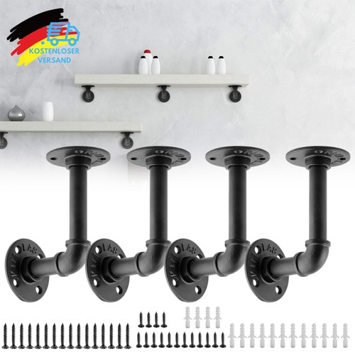 4tlg rohr regalhalterung retro - 4tlg,