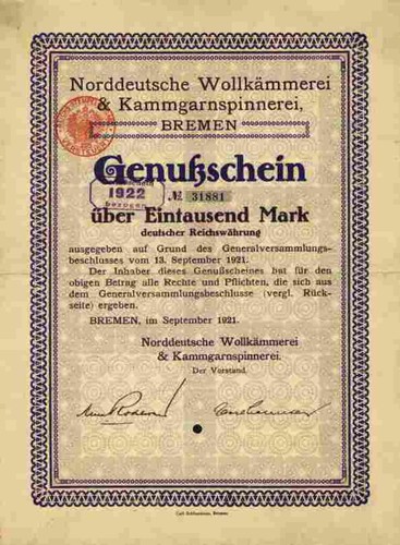 Norddeutsche wollkämmerei - norddeutsche,