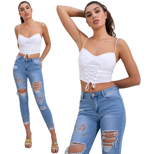 Damen jeans skinny - damen, stretch