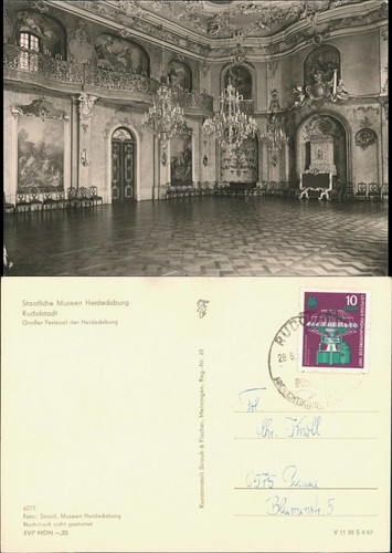 Ansichtskarte rudolstadt - ansichtskarte,