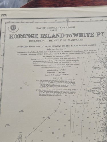 Admiralitätskarte 823 koronge - admiralitätskarte,