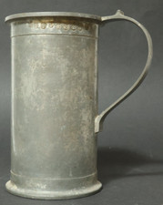 Alter Zinn Messbecher Messkrug Krug Kanne 0,5L geeicht Eichstempel Eich Stempel