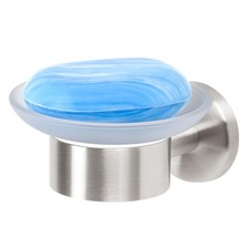 B-Ware bremermann Bad-Serie PIAZZA - Seifenschale, Edelstahl matt & Glas