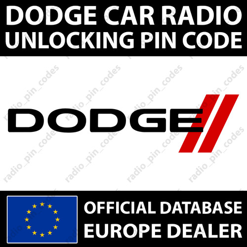 Dodge radio pin code - dodge,