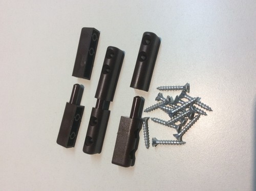 Pvc scharniere 3er - pvc, set