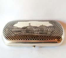 russische Dose 84 Silber Tabatiere um 1867 Tabakdose 875 Silber / CU 113 (39)