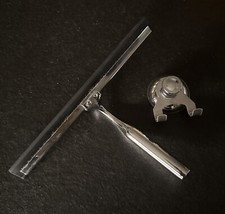 Edelstahl Duschabzieher mit Saughaken, Fensterabzieher Badwischer