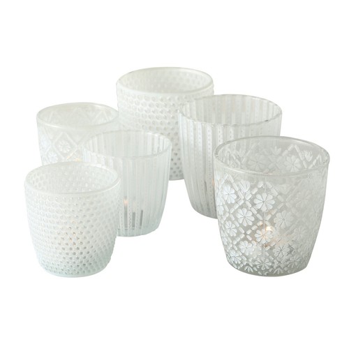 Teelichthalter glas lackiert - glas,