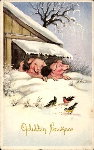 Glückwunsch neujahr zwei - glückwunsch,