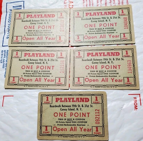 Lot rare vtg - 5, coney
