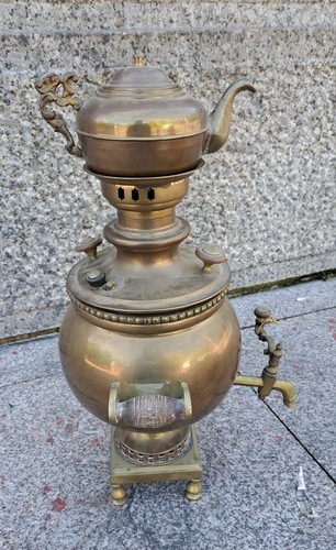 Antik russische holzkohle - russische,