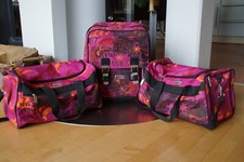 Schulrucksack Mädchen 4you, pink-orange, 2 Sporttaschen, Geldbeutel, 2 Mäppchen