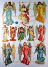 Engel Harfe 7435 Glanzbilder