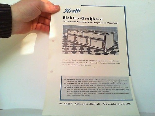 Werbeblatt für krefft - werbeblatt,