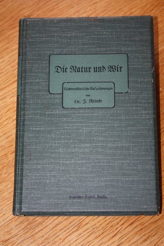 Reinke die natur und - dr.,