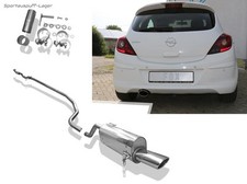 FOX Edelstahl Racing-Anlage Opel Corsa D für OPC-Line u. Sportheck 115x85mm oval