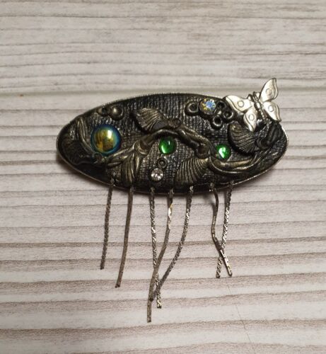 Antike brosche ovale silber - antike,