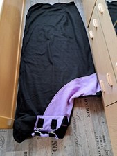 Pferd Stall Abschwitzdecke Größe 155cm  Schwarz Lila von Pfiff Decke Fleece