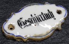 Porzellan-Schild Geschirrtuch