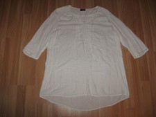 Samoon by Gerry Weber 3/4 Arm Bluse/Tunika Gr.46/48 weiß sehr gut erhalten