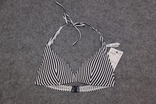 BIKINI OBERTEIL TRIANGEL GRÖSSE 38 B DUNKELBLAU GESTREIFT SCHAUMSTOFF ESPRIT