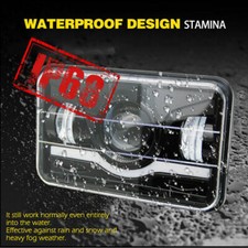 2pcs 4X6" LED Headlights Hi/Lo