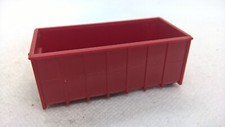 Preiser H0 Abroll-Container Feuerwehr Mulde hoch gerippt rot (64)