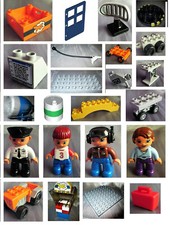 Lego Duplo Flughafen 5595 Teile Computer Container Bauplatte Säule Pilot Tower