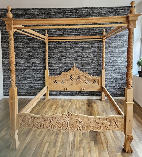 Himmelbett 200x200 säulenbett - himmelbett,