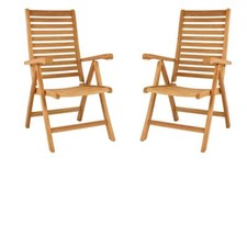 DIVERO 2er Set Gartenstuhl