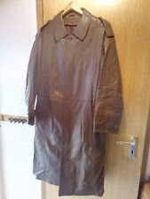 Langer He. Ledermantel, schwere für Winter geeignete Ausführung, weiches Leder