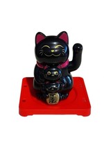 Süße Solar Winkekatze in