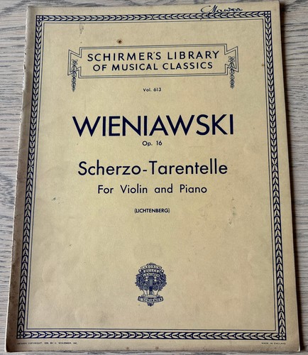 Wieniawski scherzo tarantelle - wieniawski, scherzo-tarantelle