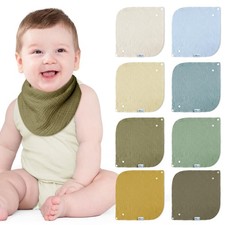 lulumoon Lätzchen Baby Absorbierende Dreieckstuch, Musselin Halstuch Baby mit Ve