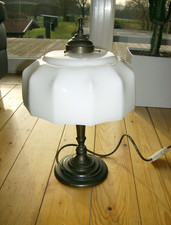 Jugendstil Tischlampe - massiv