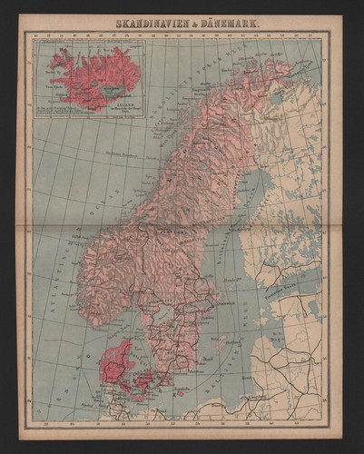 Landkarte map 1885
