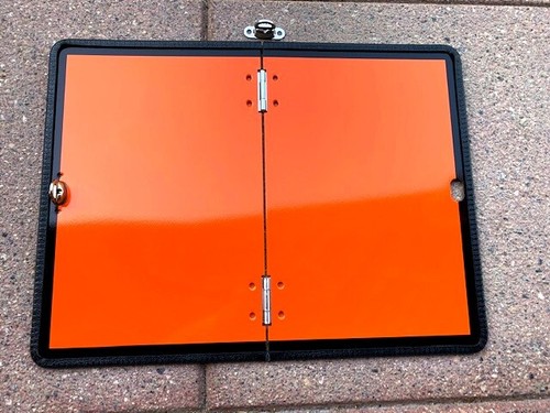Warntafel orange klappbar nach