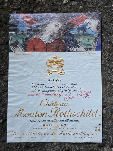 Etikett chateau mouton - chateau,