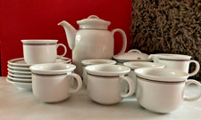 NEUW 15tlg Thomas Trend Café 6x Kaffeetasse+Untere je 1 Kaffeekanne Milch Zucker