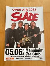 Slade Plakat Open Air 2022 Mannheim Tour-Poster 05.06.2022 7er Club 30 x 42 cm