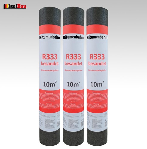 Dachpappe r333 besandet - besandet, 30m²