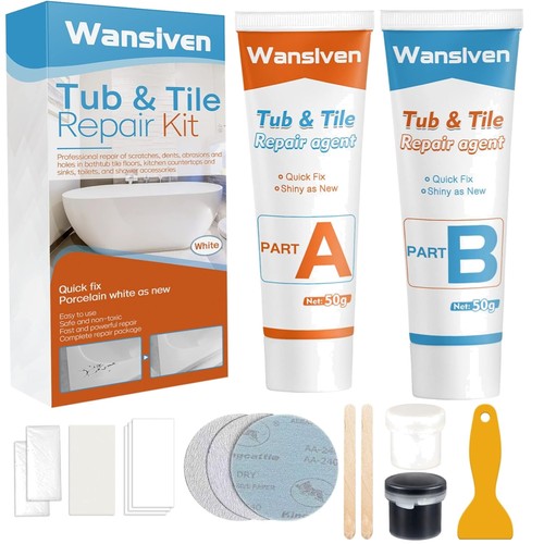 Fliesenreparaturset weiß 100g - fliesenreparaturset,